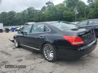 2014 Hyundai Equus Signature z VIN KMHGH4JH7EU075180, wystawiony jako Copart lot #59835695 z przebiegiem 125 817 mil mil oraz Szkoda całkowita • Salvage title. Historia ofert i sprzedaży dostępna na DreamBid. Obrazek 2.