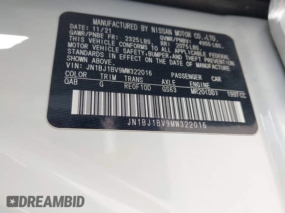 ✅ 2021 Nissan Rogue SV • VIN: JN1BJ1BV9MW322016 • Лот: 43296535. Опубликован ранее на IAAI с пробегом 69 467 миль. Бесплатный доступ к архиву аукционных продаж из США и подробный отчёт об истории автомобиля на DreamBid. Изображение 9.