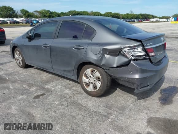 ✅ 2013 Honda Civic LX • VIN: 19XFB2F53DE272655 • Lot: 43803944. Listed on IAAI with 176,107 mi. Free auction sales archive from the USA and detailed vehicle history report at DreamBid. Image 3.