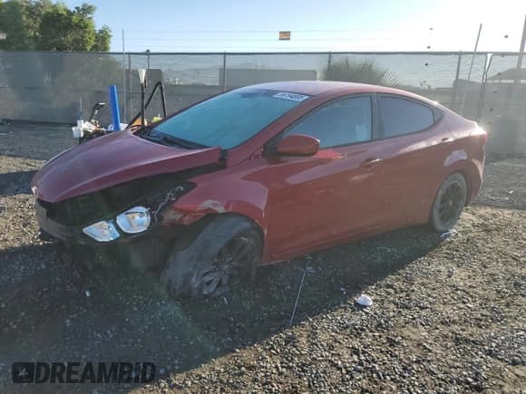 ✅ 2015 Hyundai Elantra SE • VIN: KMHDH4AE6FU412349 • Lot: 86194895. Listed on Copart with 116,149 mi. Free auction sales archive from the USA and detailed vehicle history report at DreamBid. Image 1.