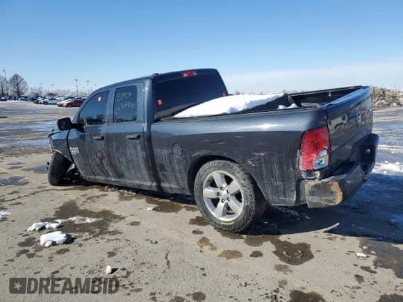 2019 Ram 1500 Express with VIN 1C6RR7FG3KS502767, listed as a Copart auction lot 88246415 with 92,577 mi miles and Salvage title. Bid and sale history available at DreamBid. Image 2.