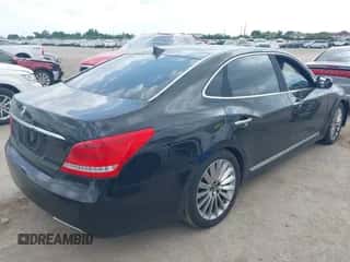 2015 Hyundai Equus Signature with VIN KMHGH4JH0FU093473, listed as a IAAI auction lot 42344694 with 107,641 mi miles and . Bid and sale history available at DreamBid. Image 4.