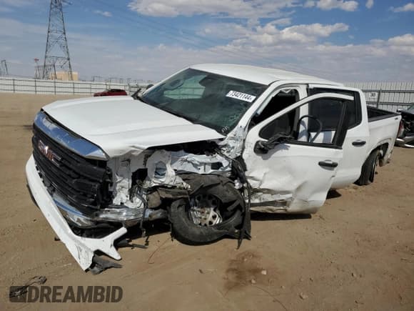 ✅ 2023 GMC Sierra 1500 Pro • VIN: 1GTUUAED1PZ170834 • Lot: 73421144. Listed on Copart with 18,638 mi. Free auction sales archive from the USA and detailed vehicle history report at DreamBid. Image 1.