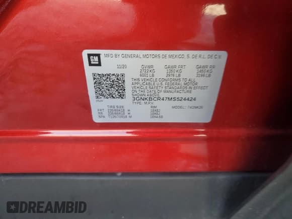 ✅ 2021 Chevrolet Blazer LT • VIN: 3GNKBCR47MS524424 • Lot: 81832815. Wystawiony na Copart z przebiegiem Nie podano. Bezpłatny archiwum sprzedaży aukcyjnych z USA i szczegółowy raport historii pojazdu na DreamBid. Zdjęcie 13.