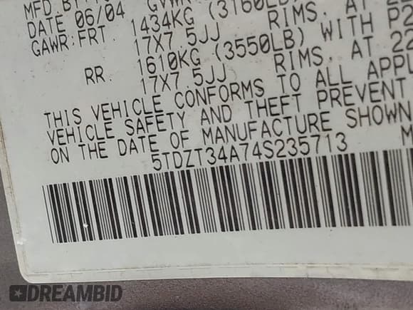 ✅ 2004 Toyota Sequoia SR5 • VIN: 5TDZT34A74S235713 • Lot: 42766360. Wystawiony na IAAI z przebiegiem Nie podano. Bezpłatny archiwum sprzedaży aukcyjnych z USA i szczegółowy raport historii pojazdu na DreamBid. Zdjęcie 9.