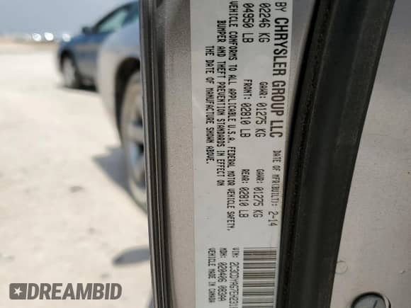 2014 Dodge Challenger SXT z VIN 2C3CDYAG7EH231853, wystawiony jako Copart lot #57032924 z przebiegiem 160 093 mil mil oraz Szkoda całkowita • Salvage title. Historia ofert i sprzedaży dostępna na DreamBid. Obrazek 12.