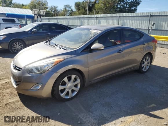 ✅ 2012 Hyundai Elantra Limited • VIN: 5NPDH4AE2CH105657 • Lot: 85883305. Listed on Copart with Not provided. Free auction sales archive from the USA and detailed vehicle history report at DreamBid. Image 1.