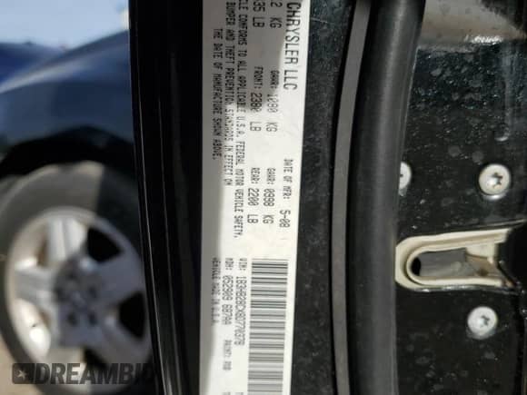 2008 Dodge Caliber SE with VIN 1B3HB28CX8D770378, listed as a Copart auction lot 87323734 with 171,414 mi miles and Salvage title. Bid and sale history available at DreamBid. Image 12.