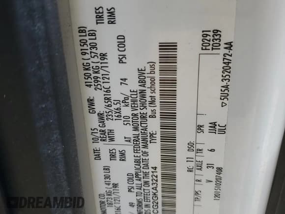 ✅ 2016 Ford Transit XL • VIN: 1FBAX2CG2GKA32214 • Лот: 83233634. Опубликован ранее на Copart с пробегом 95 716 миль. Бесплатный доступ к архиву аукционных продаж из США и подробный отчёт об истории автомобиля на DreamBid. Изображение 13.