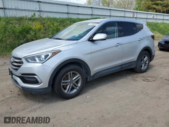 ✅ 2017 Hyundai Santa Fe 2.4L • VIN: 5XYZTDLB9HG466552 • Lot: 57265315. Listed on Copart with 123,390 mi. Free auction sales archive from the USA and detailed vehicle history report at DreamBid. Image 1.