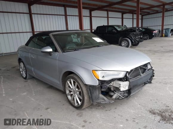 ✅ 2015 Audi A3 Premium • VIN: WAU6CLFFXF1078817 • Lot: 41720371. Listed on IAAI with 47,945 mi. Free auction sales archive from the USA and detailed vehicle history report at DreamBid. Image 1.