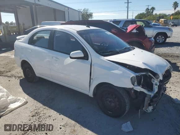 2009 Chevrolet Aveo 1LT with VIN KL1TD56E49B608565, listed as a Copart auction lot 90662455 with 48,984 mi miles and Salvage title. Bid and sale history available at DreamBid. Image 4.