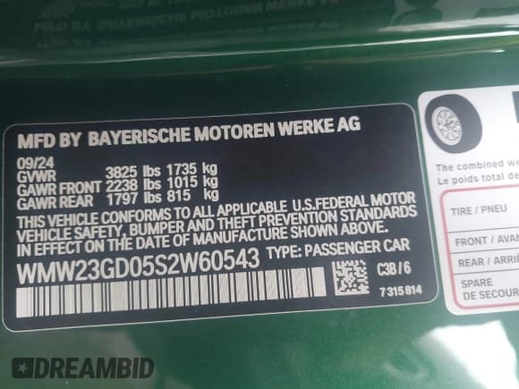 ✅ 2025 MINI Hardtop Cooper S • VIN: WMW23GD05S2W60543 • Лот: 43249311. Опубликован ранее на IAAI с пробегом 6 979 миль. Бесплатный доступ к архиву аукционных продаж из США и подробный отчёт об истории автомобиля на DreamBid. Изображение 9.