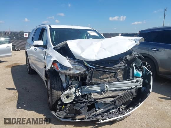 ✅ 2018 Chevrolet Traverse Premier • VIN: 1GNERKKW3JJ176035 • Lot: 43297518. Wystawiony na IAAI z przebiegiem 69 630 mil. Bezpłatny archiwum sprzedaży aukcyjnych z USA i szczegółowy raport historii pojazdu na DreamBid. Zdjęcie 1.