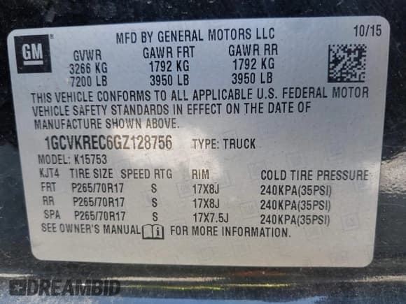 ✅ 2016 Chevrolet Silverado 1500 LT • VIN: 1GCVKREC6GZ128756 • Лот: 43504112. Опубликован ранее на IAAI с пробегом Не указан. Бесплатный доступ к архиву аукционных продаж из США и подробный отчёт об истории автомобиля на DreamBid. Изображение 9.