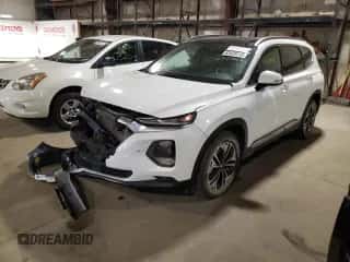 2019 Hyundai Santa Fe Ultimate z VIN 5NMS5CAA4KH118025, wystawiony jako Copart lot #63428112 z przebiegiem 28 852 mil mil oraz . Historia ofert i sprzedaży dostępna na DreamBid. Obrazek 2.