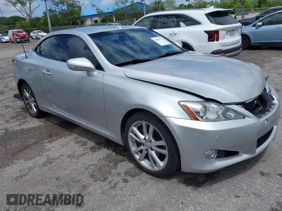 ✅ 2010 Lexus IS 250 C • VIN: JTHFF2C27A2509444 • Лот: 42014770. Опубликован ранее на IAAI с пробегом 101 591 миль. Бесплатный доступ к архиву аукционных продаж из США и подробный отчёт об истории автомобиля на DreamBid. Изображение 1.