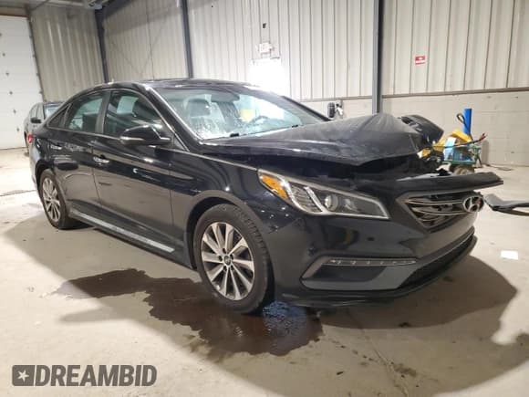 ✅ 2017 Hyundai Sonata Sport • VIN: 5NPE34AF1HH455641 • Lot: 90609305. Listed on Copart with 88,295 mi. Free auction sales archive from the USA and detailed vehicle history report at DreamBid. Image 4.
