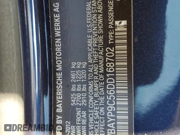 ✅ 2013 BMW 6 Series 650i • VIN: WBAYP9C56DD168702 • Лот: 52571895. Опубликован ранее на Copart с пробегом 85 521 миль. Бесплатный доступ к архиву аукционных продаж из США и подробный отчёт об истории автомобиля на DreamBid. Изображение 13.