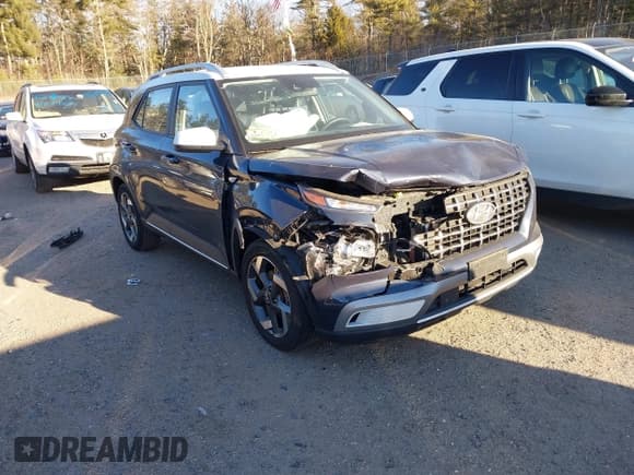 ✅ 2022 Hyundai Venue Limited • VIN: KMHRC8A36NU169697 • Lot: 41279162. Listed on IAAI with 23,542 mi. Free auction sales archive from the USA and detailed vehicle history report at DreamBid. Image 1.