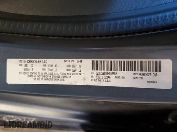 ✅ 2009 Dodge Avenger SXT • VIN: 1B3LC56B89N508650 • Лот: 84636564. Опубликован ранее на Copart с пробегом 121 829 миль. Бесплатный доступ к архиву аукционных продаж из США и подробный отчёт об истории автомобиля на DreamBid. Изображение 14.