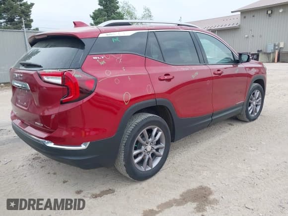 ✅ 2023 GMC Terrain SLT • VIN: 3GKALVEG9PL137888 • Lot: 42238286. Listed on IAAI with 50,046 mi. Free auction sales archive from the USA and detailed vehicle history report at DreamBid. Image 4.