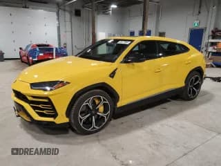 ✅ 2019 Lamborghini Urus • VIN: ZPBCA1ZL2KLA01075 • Лот: 80477864. Опубликован ранее на Copart с пробегом 91 739 миль. Бесплатный доступ к архиву аукционных продаж из США и подробный отчёт об истории автомобиля на DreamBid. Изображение 1.