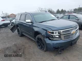 2020 Chevrolet Tahoe Premier with VIN 1GNSKCKJ6LR179033, listed as a IAAI auction lot 41727607 with 26,879 mi miles and . Bid and sale history available at DreamBid. Image 1.