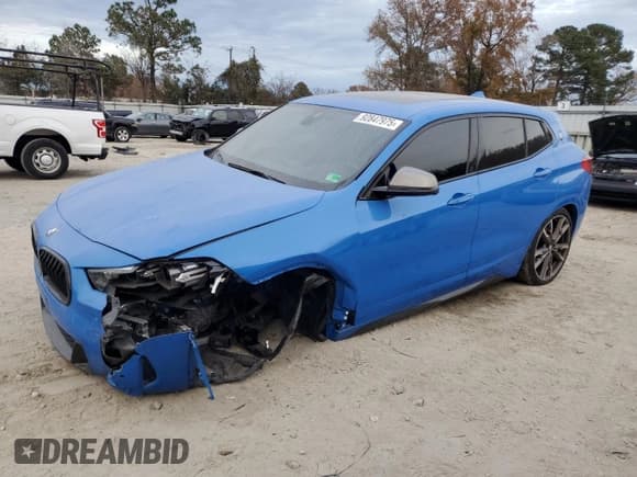 ✅ 2020 BMW X2 M35i • VIN: WBXYN1C05L5P70243 • Лот: 92847975. Опубликован ранее на Copart с пробегом 70 465 миль. Бесплатный доступ к архиву аукционных продаж из США и подробный отчёт об истории автомобиля на DreamBid. Изображение 1.