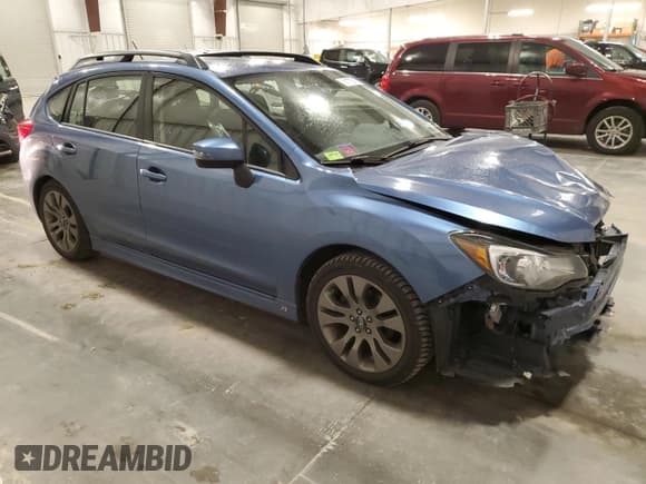 ✅ 2015 Subaru Impreza Special Sports Premium • VIN: JF1GPAT69F8249400 • Lot: 91170615. Listed on Copart with 75,431 mi. Free auction sales archive from the USA and detailed vehicle history report at DreamBid. Image 4.