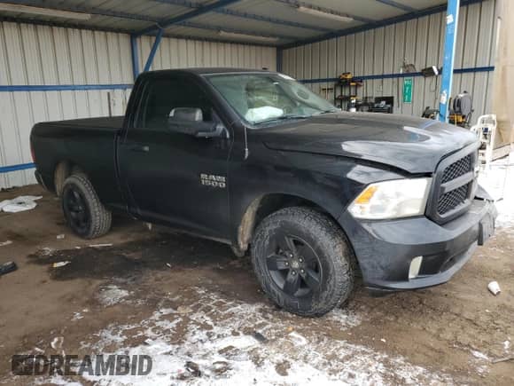 2017 Ram 1500 Tradesman with VIN 3C6JR7AGXHG594125, listed as a Copart auction lot 43257765 with 58,334 mi miles and Salvage title. Bid and sale history available at DreamBid. Image 4.