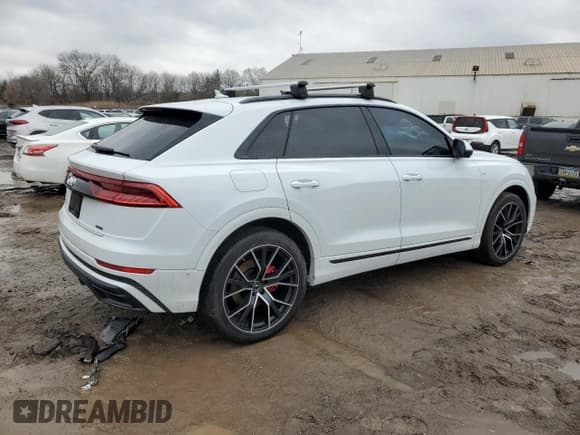 ✅ 2023 Audi Q8 Prestige • VIN: WA1FVBF1XPD041546 • Lot: 42195265. Listed on Copart with 15,494 mi. Free auction sales archive from the USA and detailed vehicle history report at DreamBid. Image 3.