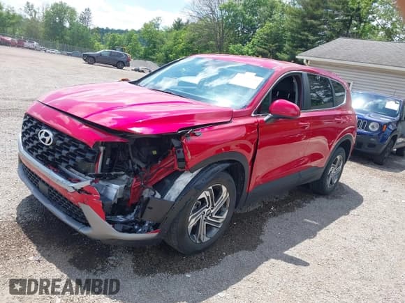 ✅ 2021 Hyundai Santa Fe SE • VIN: 5NMS14AJXMH336085 • Lot: 42301440. Listed on IAAI with 23,612 mi. Free auction sales archive from the USA and detailed vehicle history report at DreamBid. Image 17.