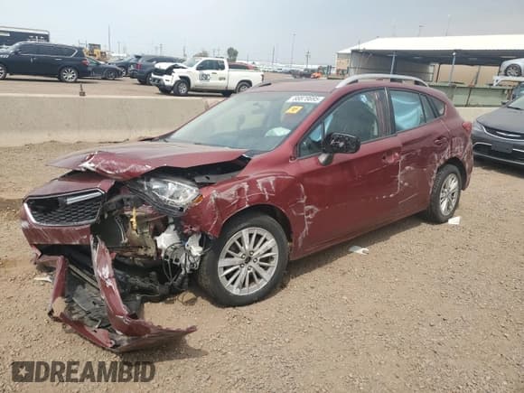 ✅ 2017 Subaru Impreza Premium • VIN: 4S3GTAB68H3705765 • Lot: 66878695. Listed on Copart with Not provided. Free auction sales archive from the USA and detailed vehicle history report at DreamBid. Image 1.