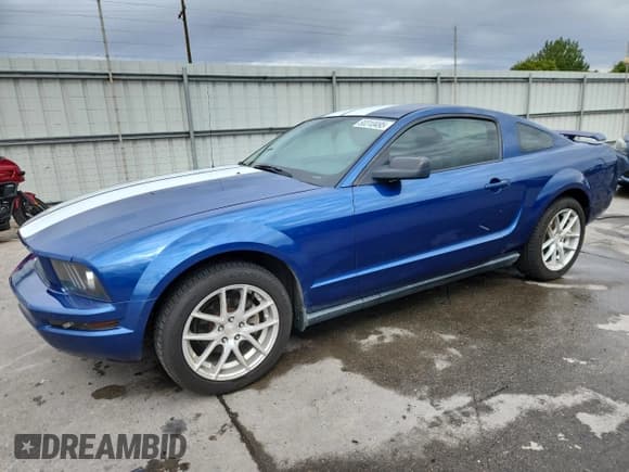 ✅ 2007 Ford Mustang Deluxe • VIN: 1ZVFT80N875240693 • Lot: 80310495. Listed on Copart with 114,409 mi. Free auction sales archive from the USA and detailed vehicle history report at DreamBid. Image 1.