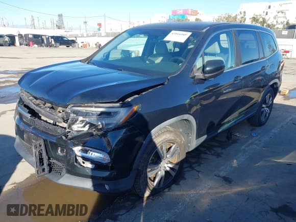 ✅ 2016 Honda Pilot EX • VIN: 5FNYF5H37GB051889 • Lot: 43816009. Listed on IAAI with 66,351 mi. Free auction sales archive from the USA and detailed vehicle history report at DreamBid. Image 2.