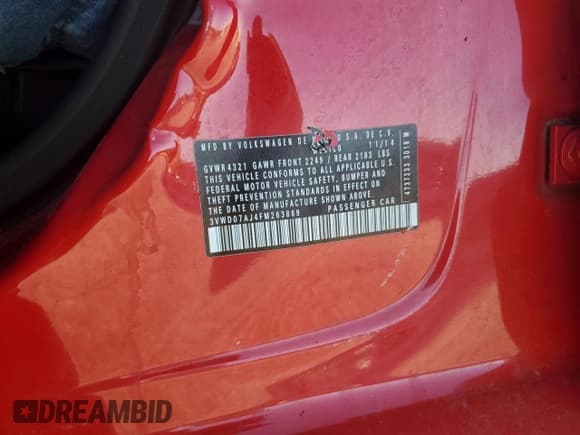 ✅ 2015 Volkswagen Jetta SE • VIN: 3VWD07AJ4FM263869 • Лот: 54489945. Опубликован ранее на Copart с пробегом 195 719 миль. Бесплатный доступ к архиву аукционных продаж из США и подробный отчёт об истории автомобиля на DreamBid. Изображение 12.