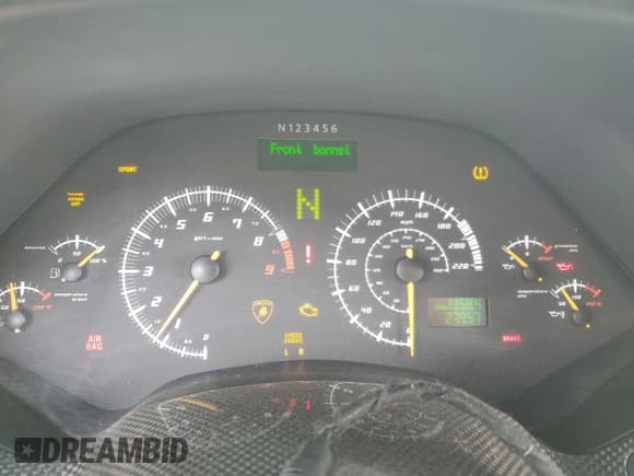 ✅ 2008 Lamborghini Murcielago • VIN: ZHWBU47S78LA02862 • Lot: 61053125. Listed on Copart with 44,992 mi. Free auction sales archive from the USA and detailed vehicle history report at DreamBid. Image 9.