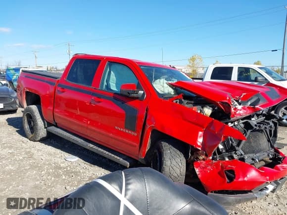 ✅ 2016 Chevrolet Silverado 1500 LT • VIN: 3GCUKREC0GG244451 • Lot: 43535974. Listed on IAAI with 95,683 mi. Free auction sales archive from the USA and detailed vehicle history report at DreamBid. Image 1.