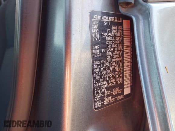 ✅ 2012 Nissan Juke SV • VIN: JN8AF5MR5CT114950 • Lot: 43636652. Wystawiony na IAAI z przebiegiem 118 648 mil. Bezpłatny archiwum sprzedaży aukcyjnych z USA i szczegółowy raport historii pojazdu na DreamBid. Zdjęcie 9.