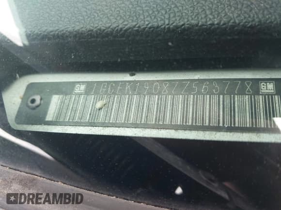 ✅ 2007 Chevrolet Silverado 1500 1LT • VIN: 1GCEK19087Z563778 • Lot: 43032881. Listed on IAAI with 286,737 mi. Free auction sales archive from the USA and detailed vehicle history report at DreamBid. Image 17.