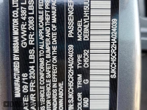 ✅ 2017 Infiniti QX30 Premium • VIN: SJKCH5CR2HA024039 • Lot: 89675645. Wystawiony na Copart z przebiegiem 88 012 mil. Bezpłatny archiwum sprzedaży aukcyjnych z USA i szczegółowy raport historii pojazdu na DreamBid. Zdjęcie 13.