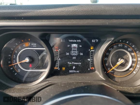 ✅ 2024 Jeep Wrangler Sport S • VIN: 1C4PJXDG6RW257105 • Lot: 66905825. Listed on Copart with 58,376 mi. Free auction sales archive from the USA and detailed vehicle history report at DreamBid. Image 9.