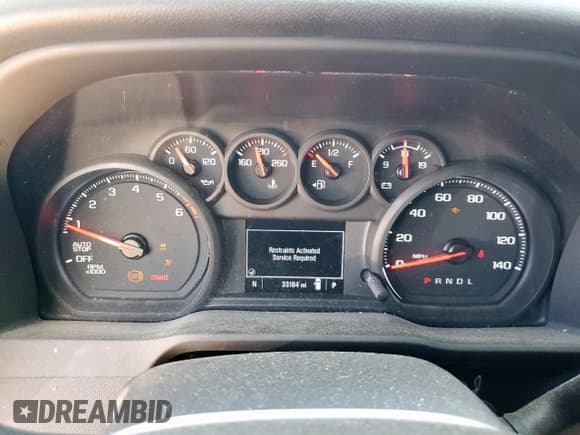 ✅ 2024 Chevrolet Silverado 1500 Custom • VIN: 3GCPABEK9RG197874 • Lot: 83969115. Wystawiony na Copart z przebiegiem 33 184 mil. Bezpłatny archiwum sprzedaży aukcyjnych z USA i szczegółowy raport historii pojazdu na DreamBid. Zdjęcie 9.