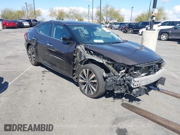 ✅ 2016 Nissan Maxima Platinum • VIN: 1N4AA6AP3GC383673 • Lot: 40278356. Listed on IAAI with 116,458 mi. Free auction sales archive from the USA and detailed vehicle history report at DreamBid. Image 1.