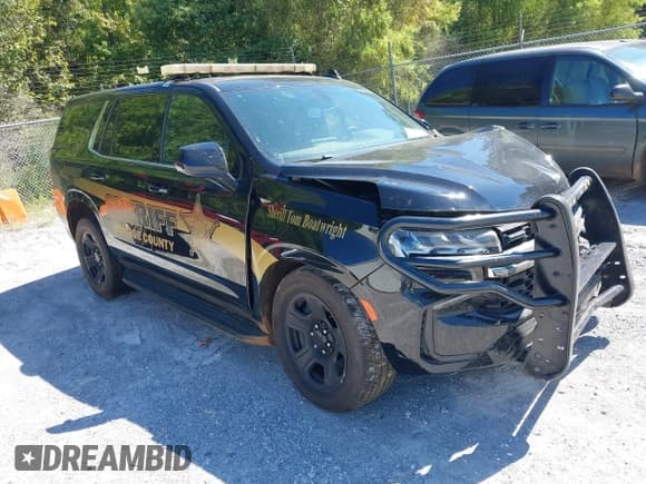 ✅ 2023 Chevrolet Tahoe Commercial • VIN: 1GNSCLED2PR204535 • Lot: 43420547. Listed on IAAI with Not provided. Free auction sales archive from the USA and detailed vehicle history report at DreamBid. Image 1.
