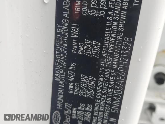 ✅ 2023 Hyundai Tucson SEL • VIN: 5NMJB3AE6PH213328 • Лот: 64589004. Опубликован ранее на Copart с пробегом 26 434 миль. Бесплатный доступ к архиву аукционных продаж из США и подробный отчёт об истории автомобиля на DreamBid. Изображение 15.