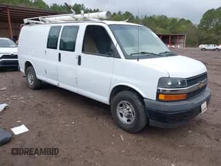 ✅ 2021 Chevrolet Express Cargo • VIN: 1GCWGBF78M1151965 • Lot: 43577265. Listed on IAAI with 176,589 mi. Free auction sales archive from the USA and detailed vehicle history report at DreamBid. Image 1.