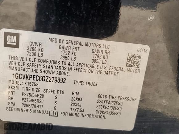 ✅ 2016 Chevrolet Silverado 1500 Custom • VIN: 1GCVKPEC6GZ279892 • Lot: 81987445. Wystawiony na Copart z przebiegiem 67 260 mil. Bezpłatny archiwum sprzedaży aukcyjnych z USA i szczegółowy raport historii pojazdu na DreamBid. Zdjęcie 12.