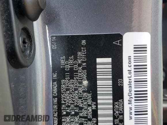 ✅ 2015 Lexus RX 350 • VIN: 2T2ZK1BA3FC156749 • Lot: 70917545. Listed on Copart with Not provided. Free auction sales archive from the USA and detailed vehicle history report at DreamBid. Image 14.